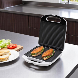 Home panini szendvicss&uuml;tő, 1200 W, nagy s&uuml;tőfel&uuml;let, tapad&aacute;smentes, jelzőf&eacute;nyek (HGP4)