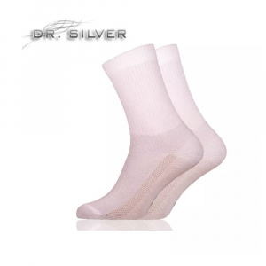 Dr. Silver Medical ezüstszálas bokazokni, fehér (44-46) (GYHSMW4446)