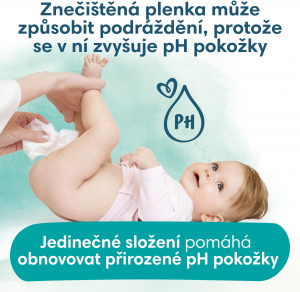 Pampers Harmonie Aqua Plastic Free 1152 db (24× 48 db) popsitörlő - alkoholmentes és 99% víztartalommal