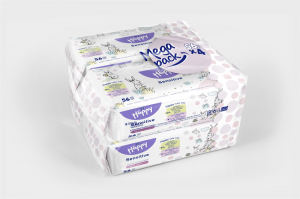 Bella Happy Sensitive (4x56 db) popsitörlő - növényi kivonatokkal