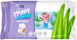 Bella Happy Sensitive (4x56 db) popsitörlő - növényi kivonatokkal