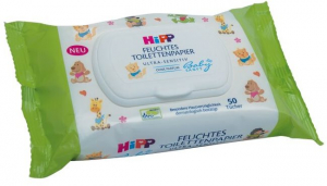 HiPP Babysanft Ultra Sensitive nedves t&ouml;rlőkendő 50 db popsit&ouml;rlő - alkoholmentes &eacute;s semleges ph-j&uacute;