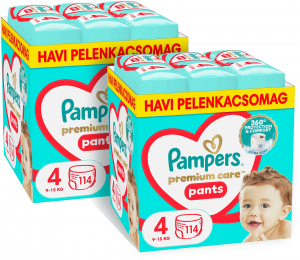 Pampers Premium Care Pants 4 (228 db) bugyipelenka - eldobható (BABY4661s2)