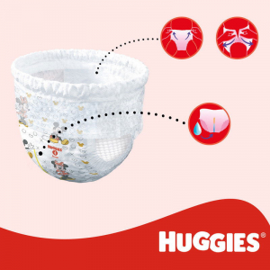 Huggies Little Movers, 5-ös méret (104 darab) bugyipelenka - mérete 5