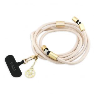 Guess Crossbody Strap 4G Charm t&ouml;ltők&aacute;bel USB-C/USB-C b&eacute;zs