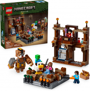 Lego Minecraft K&uuml;zdőt&eacute;r az erdei h&aacute;zn&aacute;l 21272