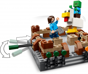 Lego Minecraft K&uuml;zdőt&eacute;r az erdei h&aacute;zn&aacute;l 21272