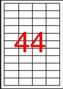 APLI 48.5x25.4 mm univerzális etikett, 440 darab (LCA12925)