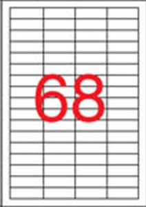 APLI 48.5x16.9 mm univerzális etikett, 6800 darab (LCA3128)