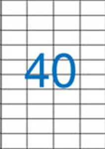 Victoria 52.5x29.7 mm univerzális etikett, 4000 darab (LCV11378)