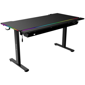 The G-Lab K DESK PLATINIUM gamer asztal fekete