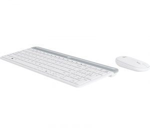 Logitech MK470 billentyűzet &eacute;s eg&eacute;r US Slim White (920-009205)