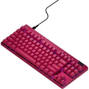 Logitech G Pro X Rapid TKL angol (QWERTY) billentyűzet magenta (920-013253)