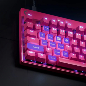Logitech G Pro X Rapid TKL angol (QWERTY) billentyűzet magenta (920-013253)