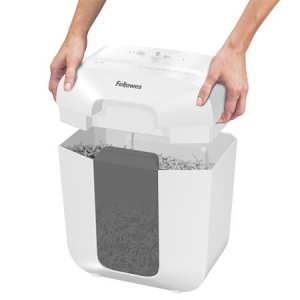 Fellowes Iratmegsemmis&iacute;tő, konfetti, 6 lap,  "Powershred LX25" feh&eacute;r (IFW109815)