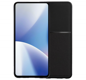 Szilikon telefonv&eacute;dő (&uuml;t&eacute;s&aacute;ll&oacute;s&aacute;g, m&aacute;gneses, bőr hat&aacute;s&uacute; h&aacute;tlap, cs&iacute;kos) FEKETE Samsung Galaxy S25 FE (SM-S731) "Gigapack csomagol&aacute;s" (GP-172586)