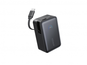 Anker , Nano Power Bank (10K, 45W, Built-In Retractable USB-C Cable) - Black (A1638H11)