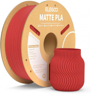Elegoo PLA MATTE - 1,75mm, 1kg, Cardboard Spool, Ruby Red (ELEEG240433)