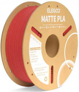 Elegoo PLA MATTE - 1,75mm, 1kg, Cardboard Spool, Ruby Red (ELEEG240433)