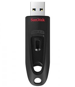 Pen Drive 256GB USB 3.0 SanDisk Ultra fekete  (SDCZ48-256G-U46 / 139717)