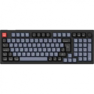 Keychron V5 Max Bluetooth / vezet&eacute;k n&eacute;lk&uuml;li magyar Gateron Jupiter Red mechanikus billentyűzet fekete (V5M-D1Z-HU)