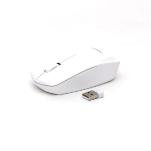 OMEGA Egér, Wireless, vezeték nélküli, 1200 DPI, fehér (OM229W)