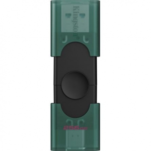 Pen Drive 256GB Kingston DataTraveler Duo G2 USB-A 3.2 Gen1 / USB-C fekete-z&ouml;ld (DTDEG2/256GB)