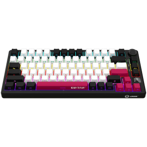 LORGAR KBP7075W, Wireless 75% Mechanical Gaming Keyboard Pro, Black/red, EN layout (LRG-KBP7075W-BK-US)