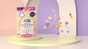 WILD Stripes Anti-Pimple Patches Smile Prevent 24 db akné tapasz  - hidrokolloid tapaszok pattanásokra