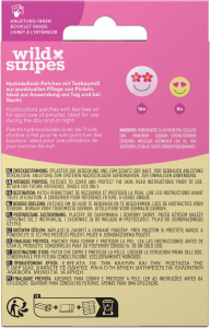 WILD Stripes Anti-Pimple Patches Smile Prevent 24 db akné tapasz  - hidrokolloid tapaszok pattanásokra
