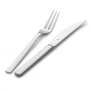 WMF Steak evőeszk&ouml;z k&eacute;szlet steak k&eacute;sek 6 szem&eacute;lyes Nuova 12 darabos speci&aacute;lis penge ac&eacute;l rozsdamentes ac&eacute;l Ez&uuml;st (3201002518)