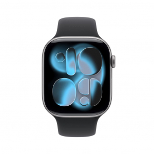 Apple Watch Series 11 GPS 42mm Space Grey Aluminium Case Black Sport Band - S/M (MEQW4MP/A)