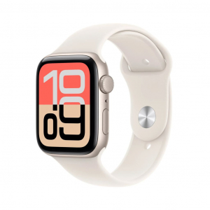 Apple Watch SE 3 GPS 44mm Starlight Aluminium Case Starlight Sport Band - M/L (MEHJ4MP/A)