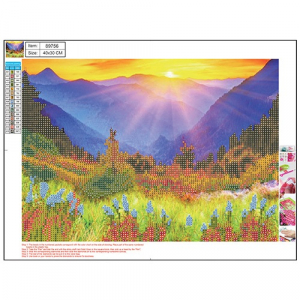 Centrum Kreat&iacute;v gy&eacute;m&aacute;ntszemes kirak&oacute;   30x40 cm, Hegyek (89756)