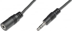 Digitus audio kábel 3,5mm Jack - 3,5mm Jack M/F 5m  (AK-102027)