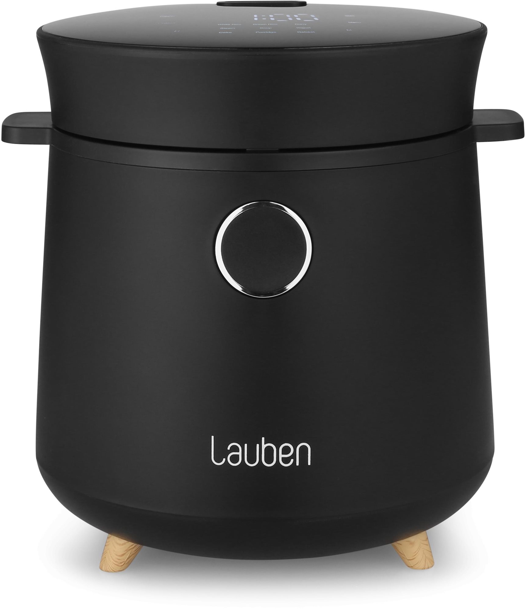 Lauben Multifunctionele Rijstkoker 1500BW - 1,5L Met 9 Programma's, Digitaal Display, Keramische Antiaanbaklaag En Stoominzet