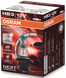 Osram HB3 Night Breaker Laser Next Generation +150% aut&oacute;izz&oacute; - hb3 t&iacute;pus&uacute; halog&eacute;n izz&oacute; (9005NL)