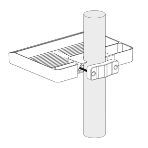 Value R&uacute;dra/P&oacute;zn&aacute;ra/Oszlopra szerelhető t&aacute;rol&oacute;polc, univerz&aacute;lis, fekete (17.99.1184-10)