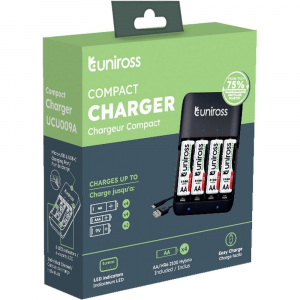 Uniross Standard Compact AA AAA 9V + 4xAA2100 (UCU009A)