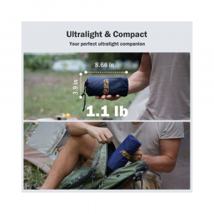 RoosCamp RoosPad Ultra felf&uacute;jhat&oacute; kemping matrac - narancs / fekete 1db