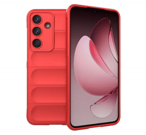 Szilikon telefonv&eacute;dő (&uuml;t&eacute;s&aacute;ll&oacute;s&aacute;g, kamerav&eacute;dő, 3D) PIROS Samsung Galaxy S25 FE (SM-S731) "Gigapack csomagol&aacute;s" (GP-172558)