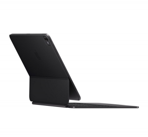 Apple MAGIC KEYBOARD billentyűzetes tok (Type-C aljzat, m&aacute;gneses, asztali tart&oacute;, QWERTY, angol, M4 kompatibilis) FEKETE  IPAD Pro 13 (2024) (MWR53LB/A