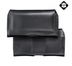 Tok fekvő, val&oacute;di bőr (univerz&aacute;lis, &ouml;vre fűzhető, m&aacute;gneses, XL m&eacute;ret) FEKETE "Gigapack csomagol&aacute;s" (GP-146791)