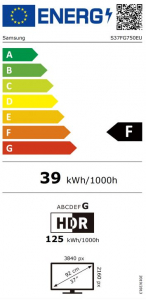 Samsung 37" UHD VA 16:9 1ms monitor (LS37FG750EUXEN)