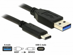 Delock 83870 USB 3.1 (gen2) -> USB Type-C (USB-C) 1m kábel