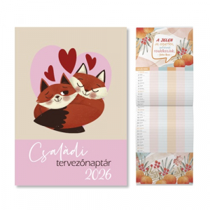 PD Calendar Napt&aacute;r fali pd Csal&aacute;di tervező 21x30 cm 2026