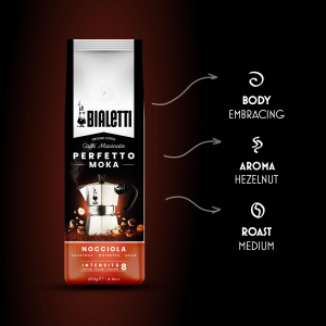 Bialetti Perfetto Moka Nicciola Hazelnut 250g kávé - őrölt (99096080358)