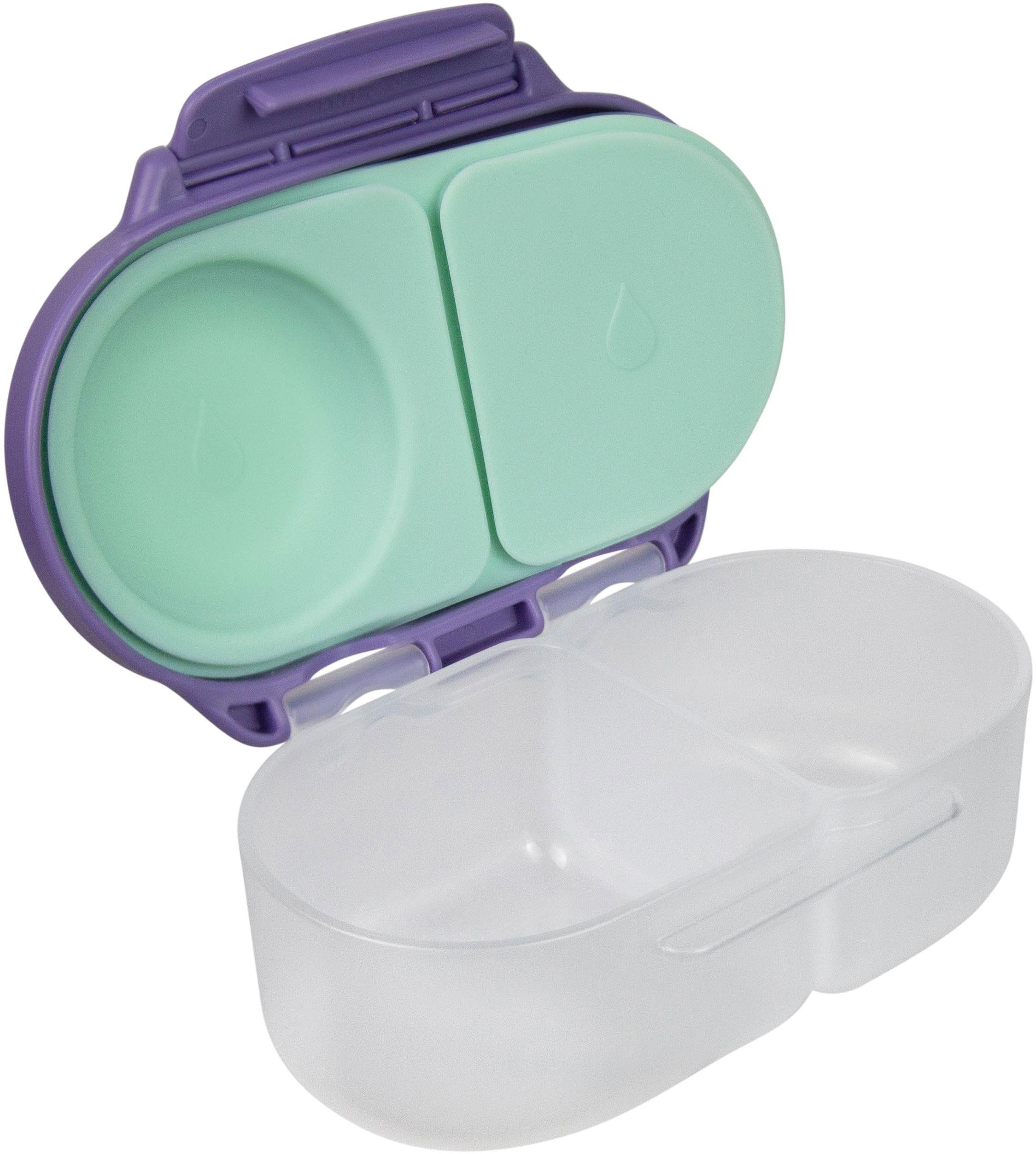 B.Box Snack box, kicsi - lila/zöld uzsonnás doboz - osztott