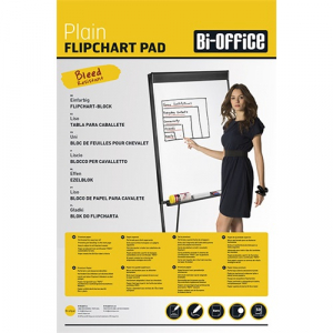 Bi-Office Flipchart pap&iacute;r  65x95 cm 55g 20 &iacute;v/csomag sima (FL032203)
