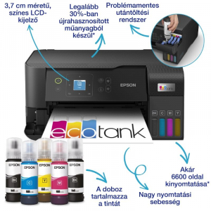 Epson EcoTank L3560 többfunkciós tintasugaras nyomtató fekete (C11CK58403)